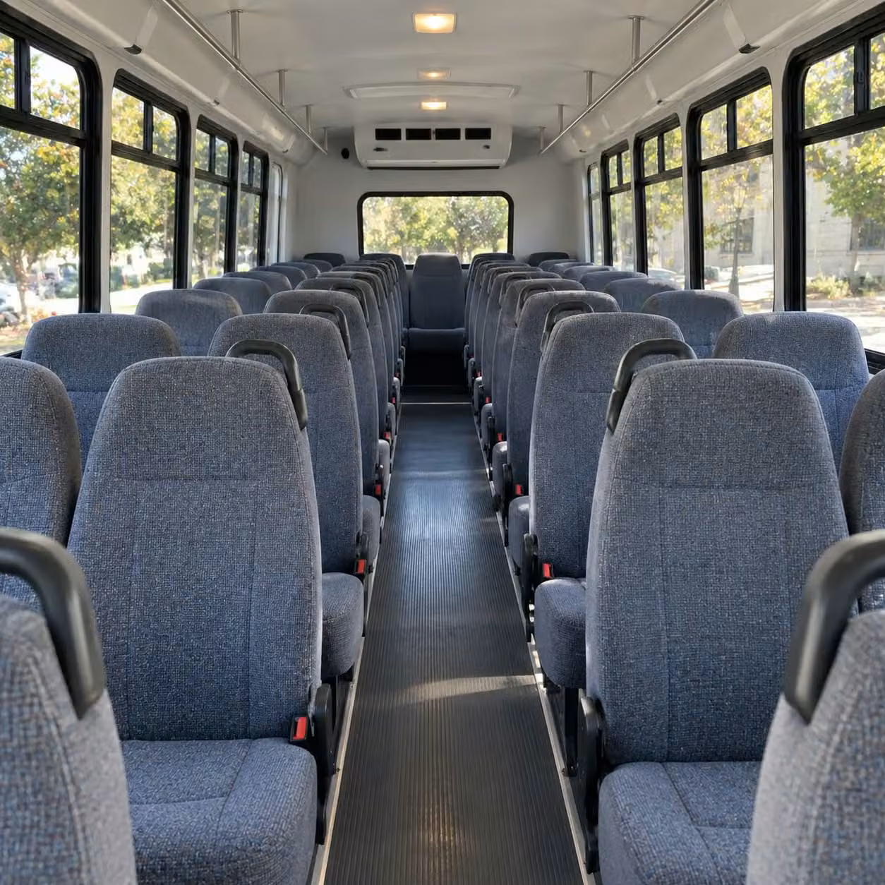 28 passenger minibus interior