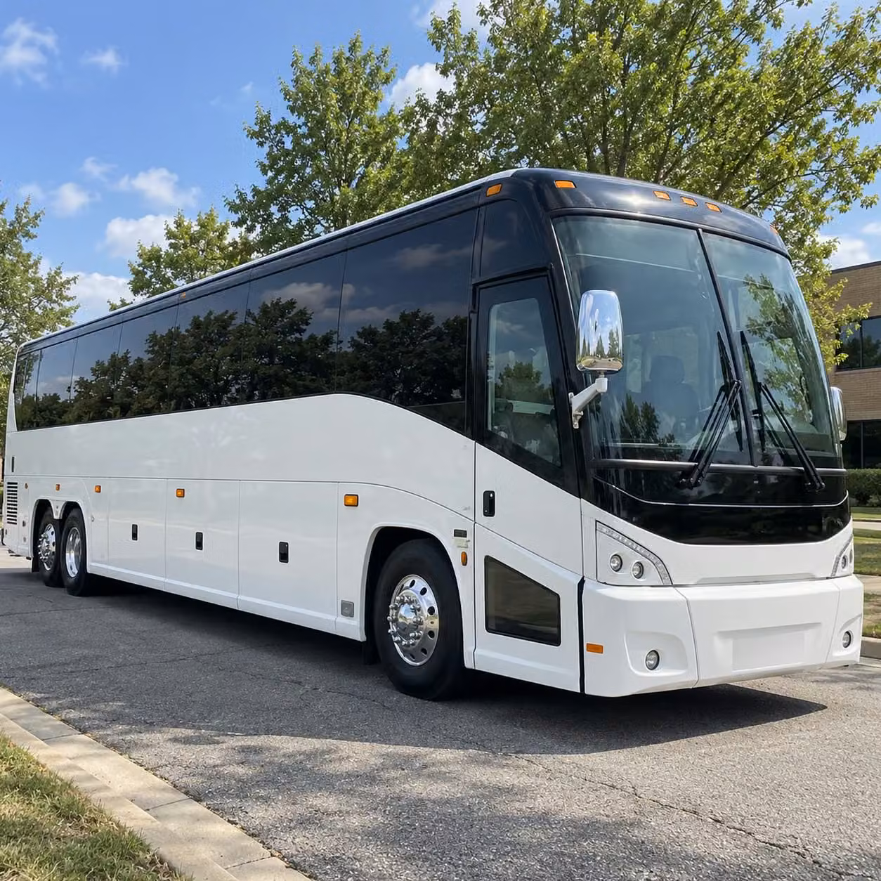 renton charter bus rental exterior