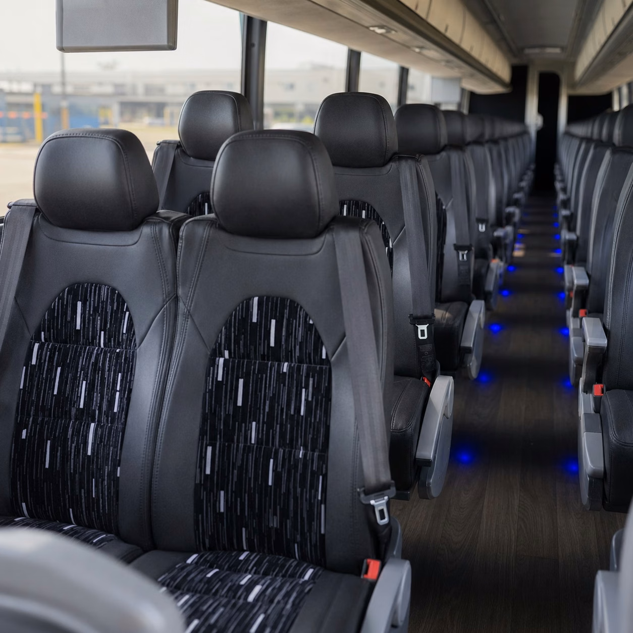 renton charter bus rental inside