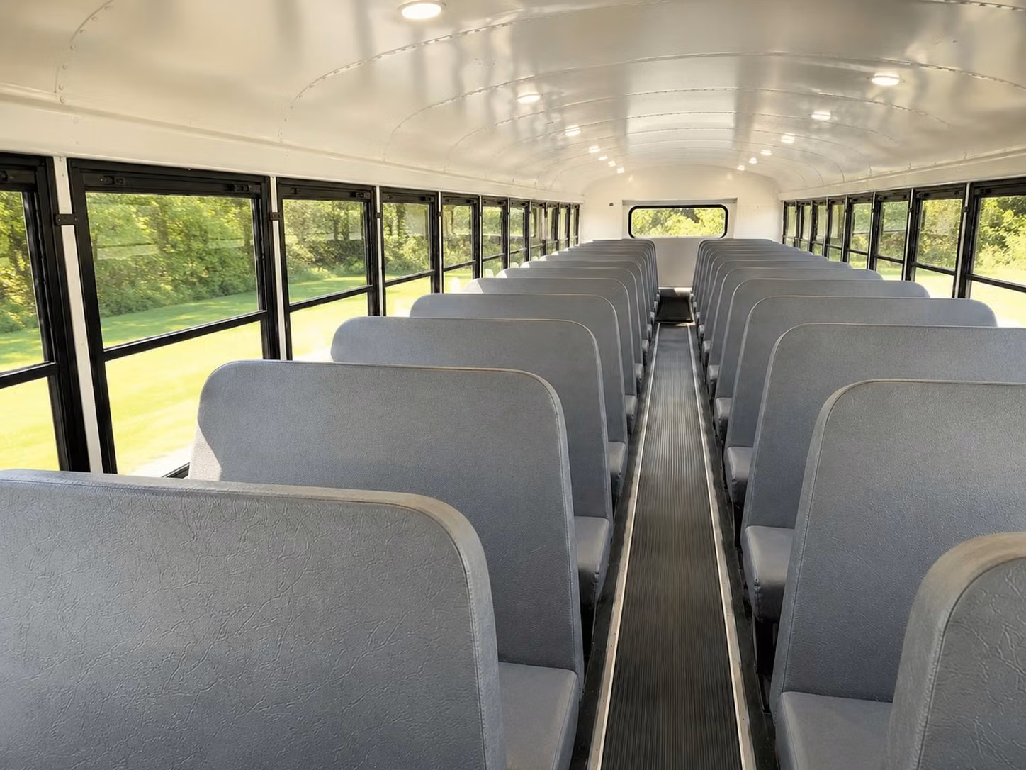 school bus inside